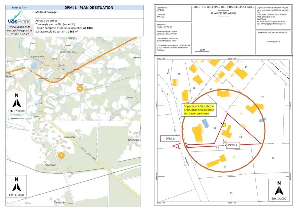 Plan de situation DP1